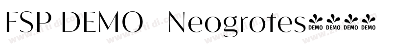 FSP DEMO   Neogrotes字体转换